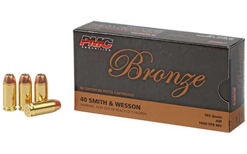 Ammunition PMC Ammunition Bronze PMC BRNZ 40SW 165GR JHP 50/1000 • Model: Bronze